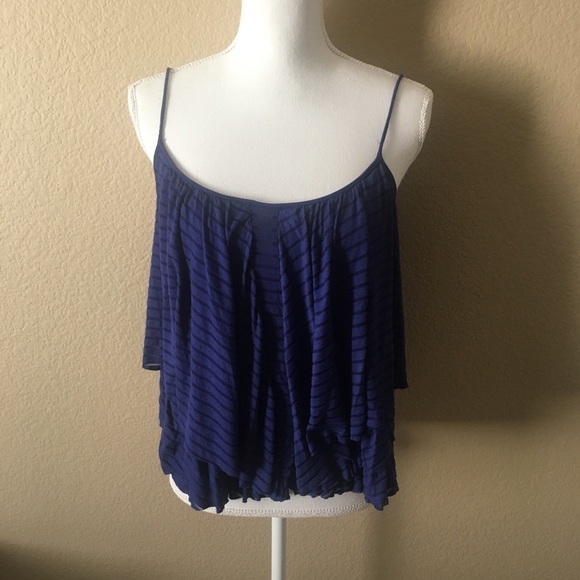 Free People front Ruffled strappy tank - Picture 4 of 5